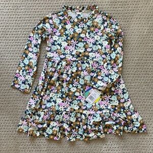 Brand new Magnetic Me floral long sleeve dress for girls, size  6.